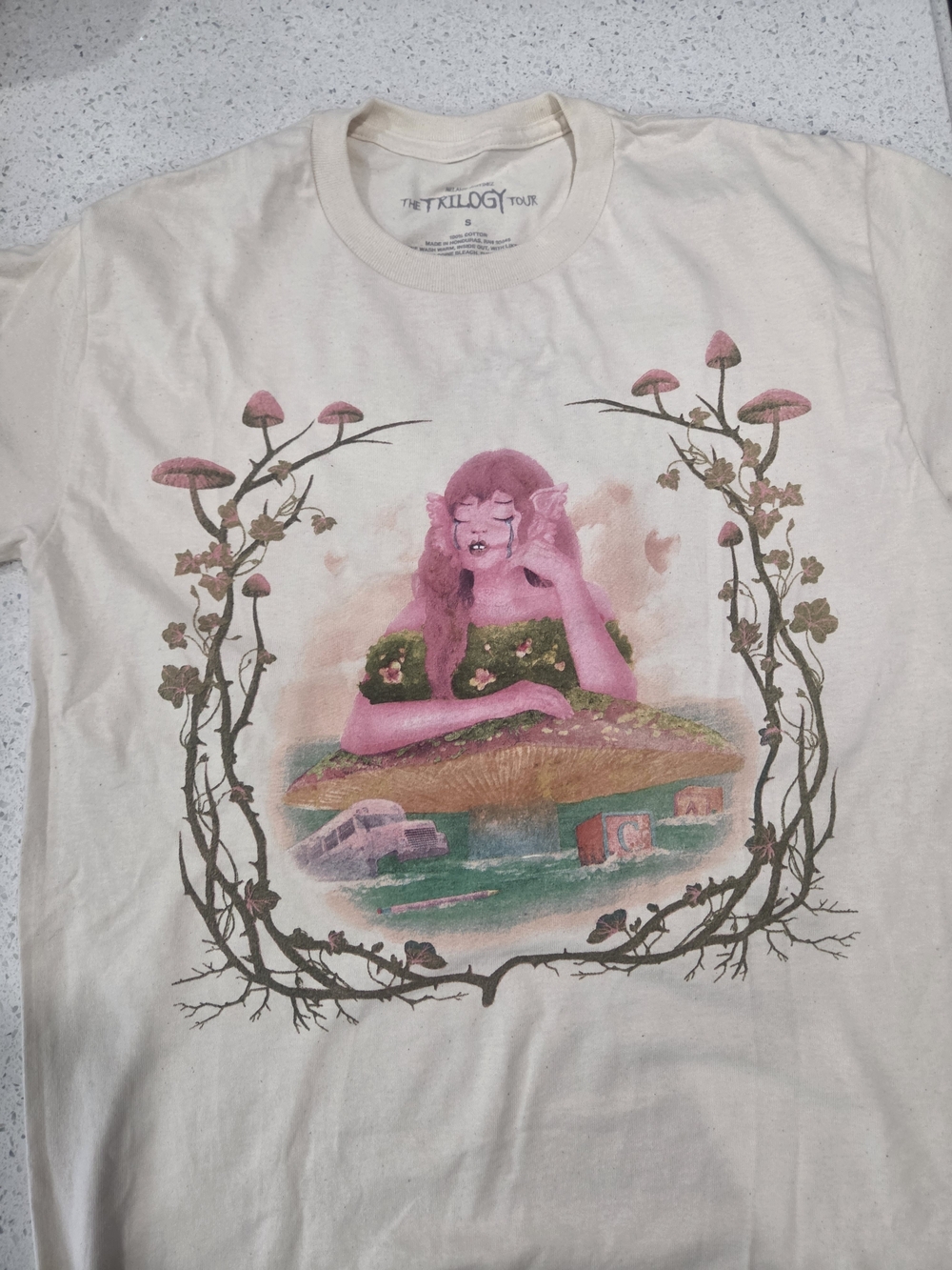 Melanie Martinez Official Merch Women's Cream Tee Size Small New